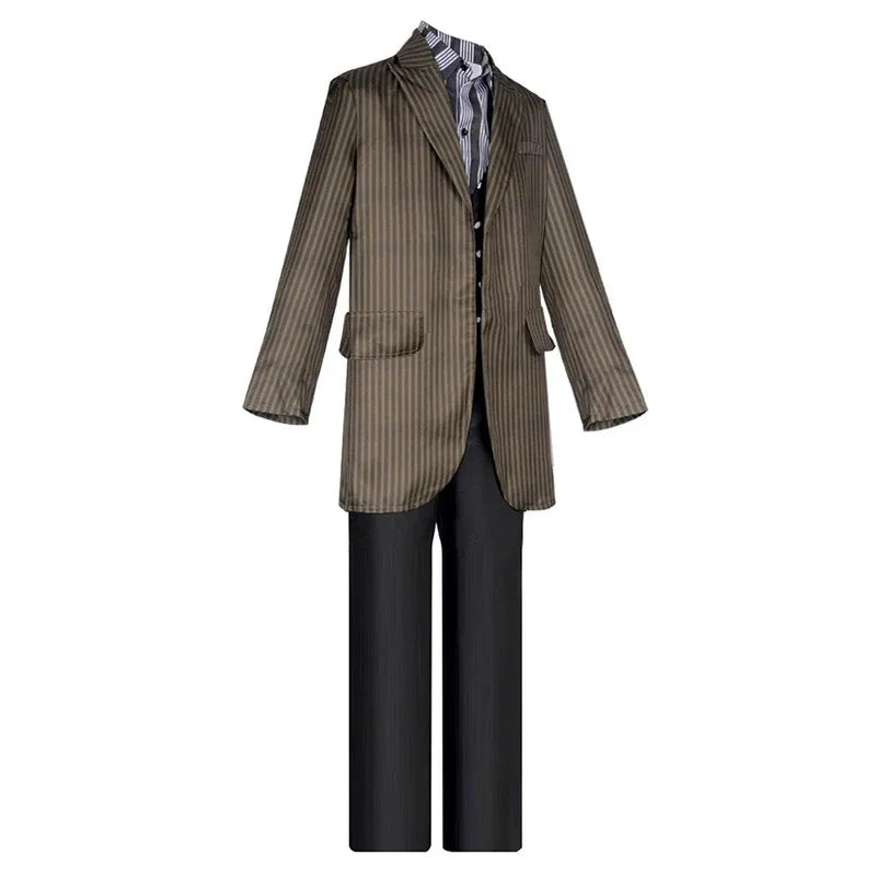 Sirius Black Cosplay Costume Fantasy Magic Disguise Adult Men Coat Stripe Shirt Pants Outfits Halloween Carnival Party Suit