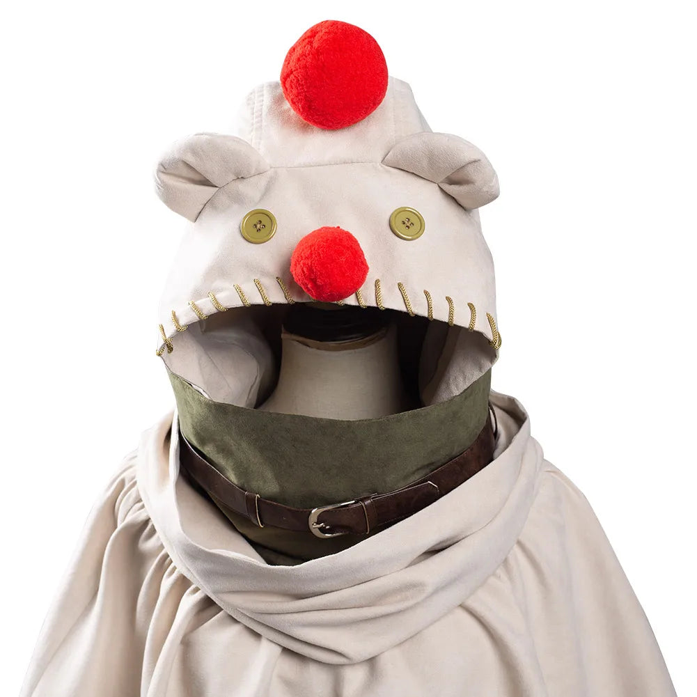 Intergrade Yuffie Kisportabi Moogle Cloak Cosplay Costume Adult Fantasy Hooded Coat Disguise Outfits Halloween Carnival Suit