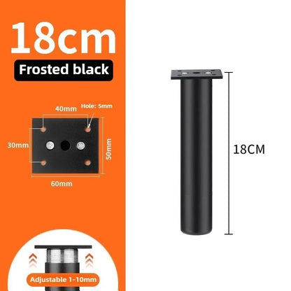 4pcs 6-30cm Aluminum Alloy Furniture Legs Metal Adjustable Legs, for Cabinet Table Legs Sofa Feet Furniture Replacement Foot