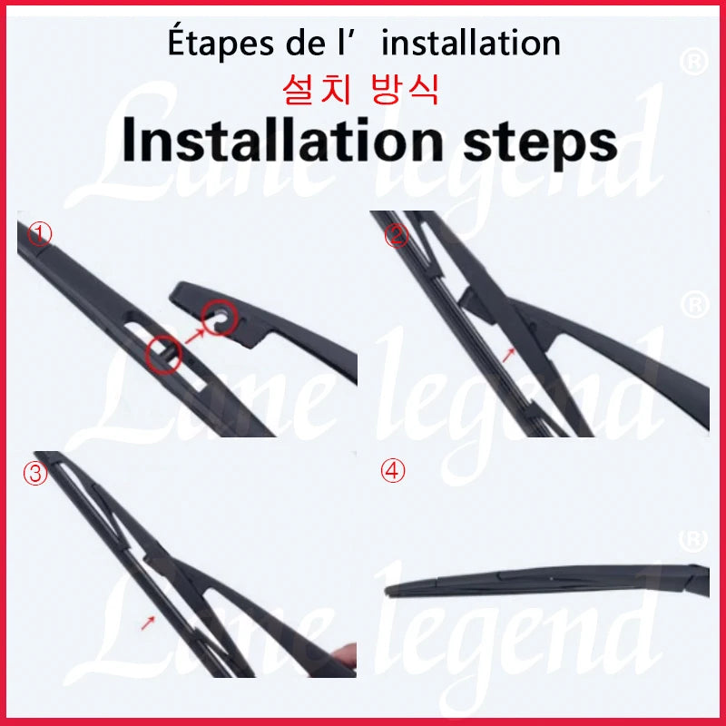 For Opel Astra G Liftback 1998 - 2004 Wiper 16" Rear Wiper Blade Windshield Windscreen Clean Tailgate Window Rain Brush