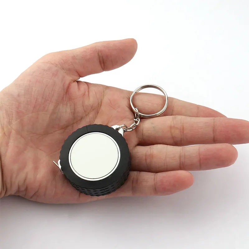 1 Piece Personalised Custom Photo Mini Tape Measure Keychain - Personalised gifts, durable home improvement tools and keychains.