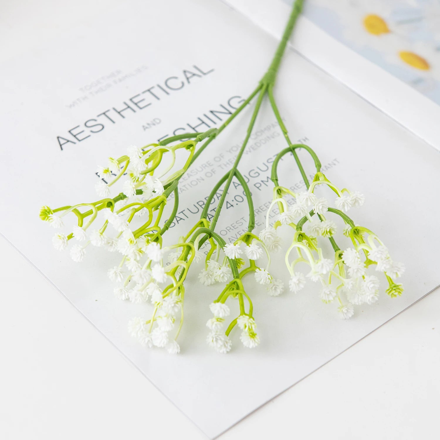 Artificial Plastics Flowers Gypsophila Outdoor Garden Courtyard Home Vase Table Wedding Scene Bride Bouquet DIY Gifts Accessory