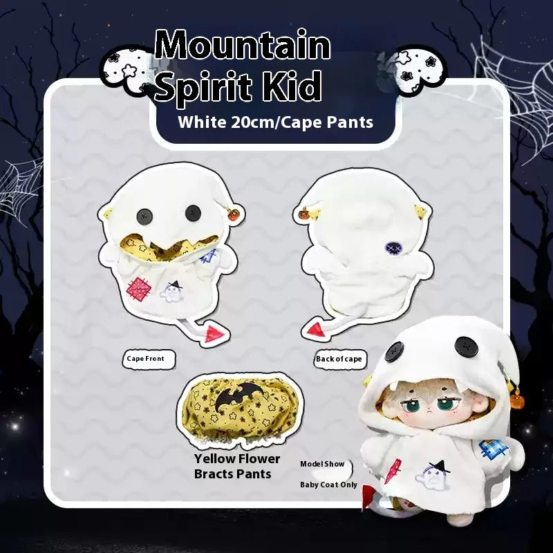 Only Clothes Original Ghost Ghost Cotton Doll Dress 10/15/40cm Doll No Attribute Cute Fashion Clothes Halloween Hoodie