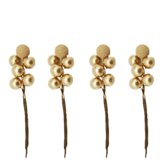 (10 Pcs/pack) 10cm Christmas Tree Berry Decoration Artificial Bayberry Wreath Bouquet Holiday Decoration Home DIY