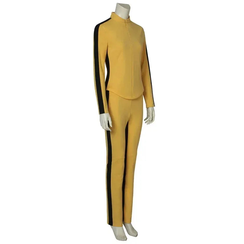 Uma Thurman The Movie Kill Cosplay Bill Costume Women's Yellow Tight Uniform Suits The Bride Cosplay Halloween Party Cost FSTR65