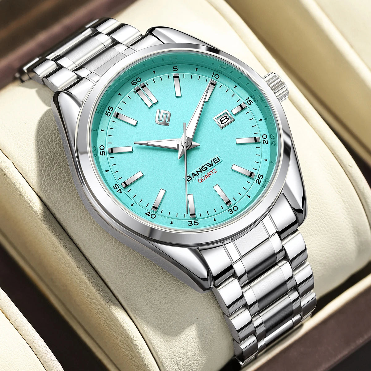 LIGE Watch Men Luxury Business Luminous Stainless Steel Male Quartz Wristwatches Waterproof Calendar Clock Relojs Hombre+Box