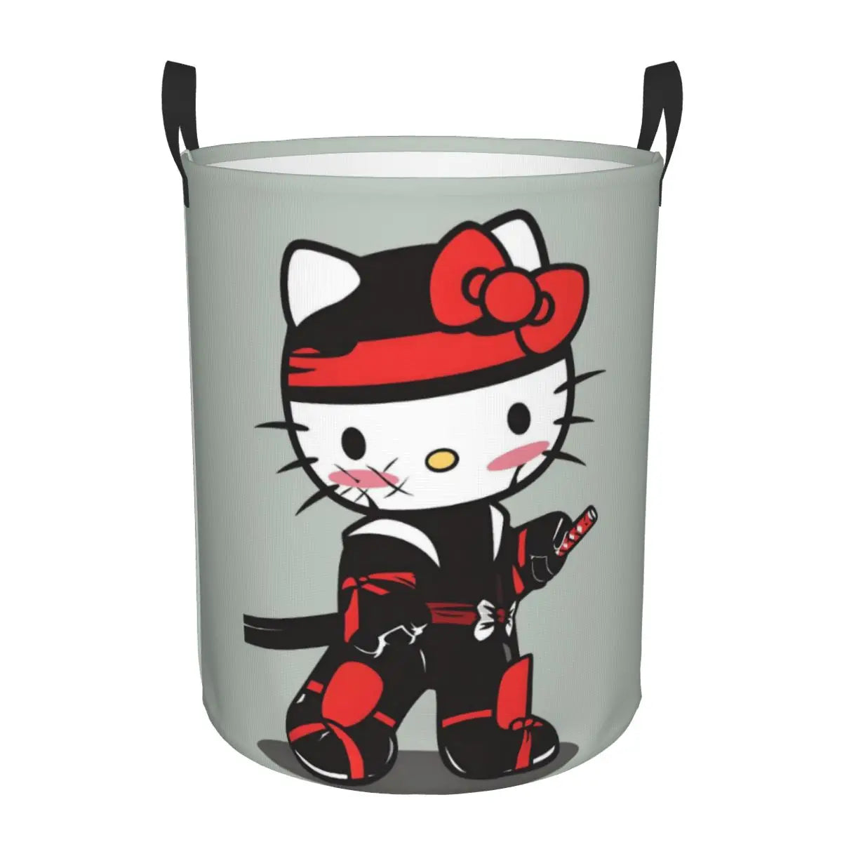 Custom Hello Kitty Laundry Basket Collapsible Large Clothes Storage Bin Cartoon Character Baby Hamper