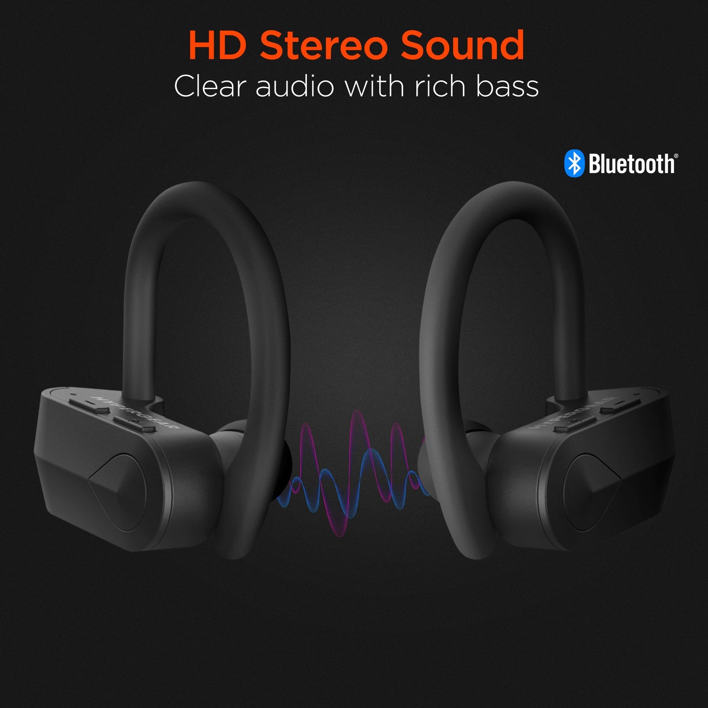 HyperGear Sport X2 True Wireless Earbuds with 4 Hours of Playtime per