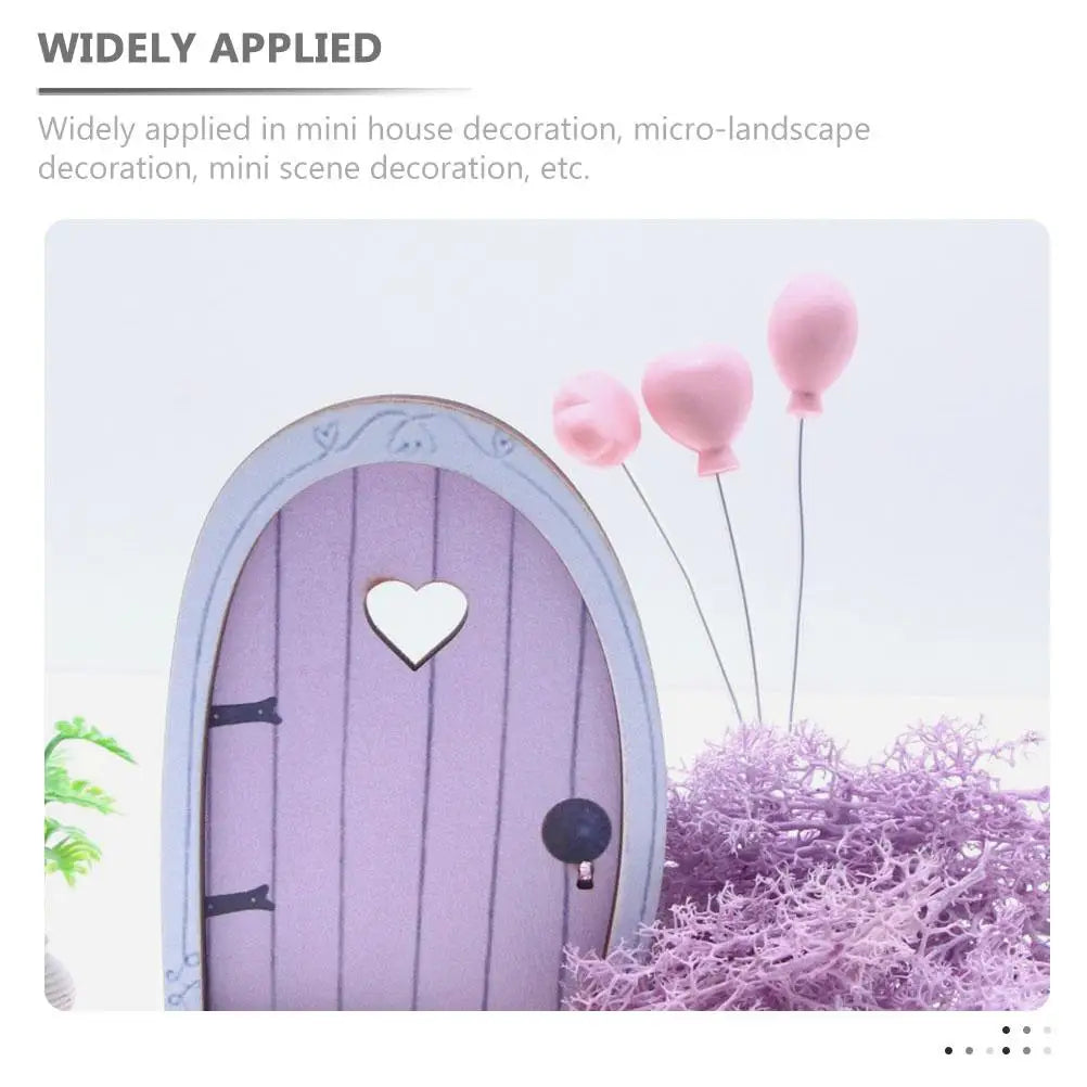 12pcs Mini Colorful Balloon Decorations Micro Landscape Balloons Miniature Cupcake Toppers Toy naments Birthday Party Cake