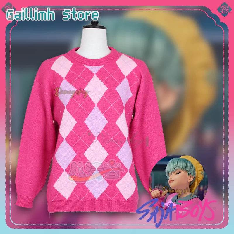 30CM Short Hair Anime K-Pop Demon Hunters Saja Boys Baby Cosplay Costume Wig Cosplay Wig Halloween party Group Accessories