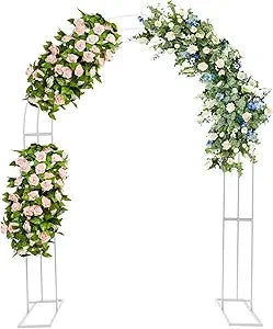 Geometric Balloon Flower Holder Frame w/Sturdy Base - Indoor Outdoor Heavy Duty Large Backdrop Balloon Archway Decoration Backgr