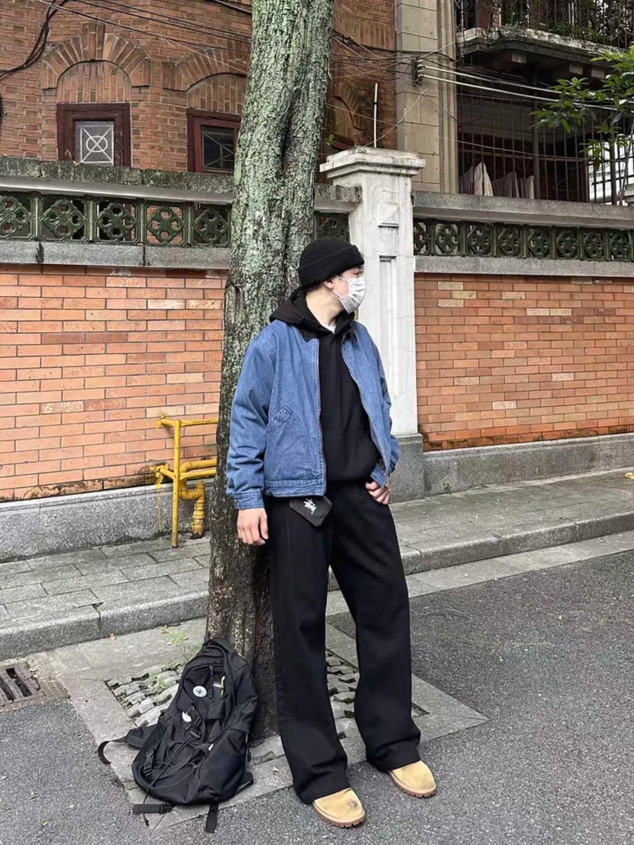 Retro American Waed Blue ort Denim Jaet Men Women Cleanfit Color Blo Detroit Coat Youth Loose Fit Long Sve Jaet