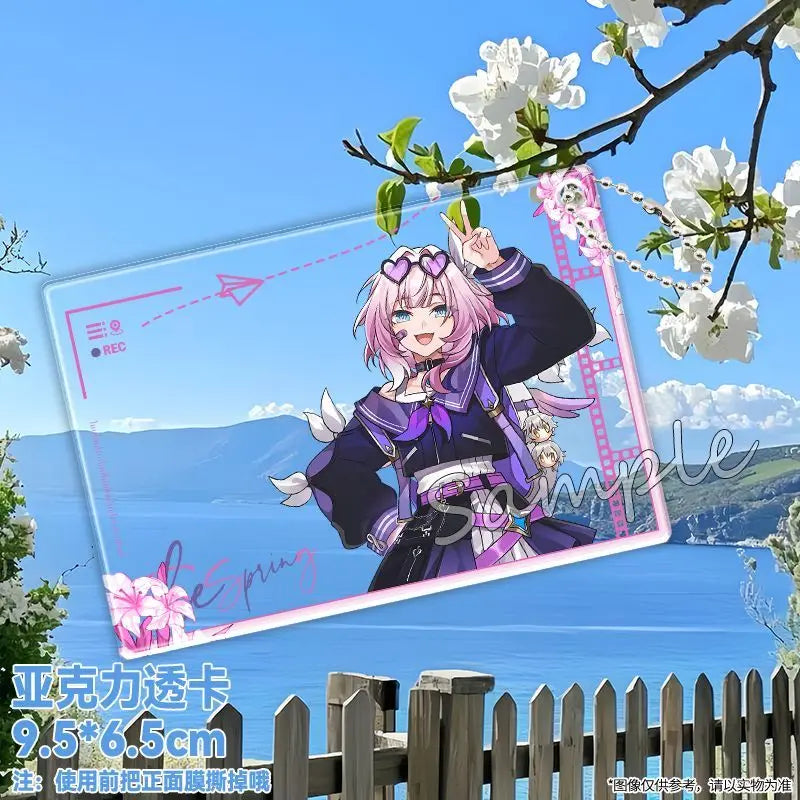 Anime Honkai: Star Rail Khaslana Mydeimos Cosplay Photo Props Diy Cartoon New Acrylic Transparent Card Card Christmas Gifts
