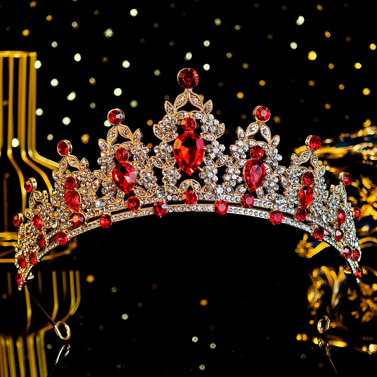 Elegant Crystal Bridal Crown Exquisite European and American Rhinestone Hair Bands Tiara Headpieces Party Jewelry Accessories