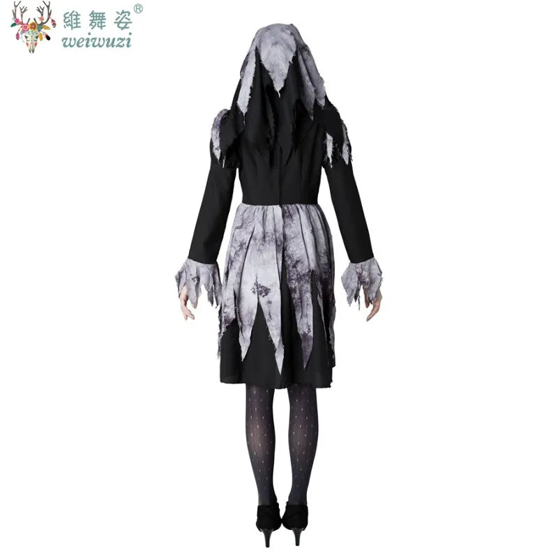 New Halloween Costume Adult Women Priest Cross Maria Dress Nun's uniform Dark Night Vampire Ghost Doll Terror Theme Party Fancy