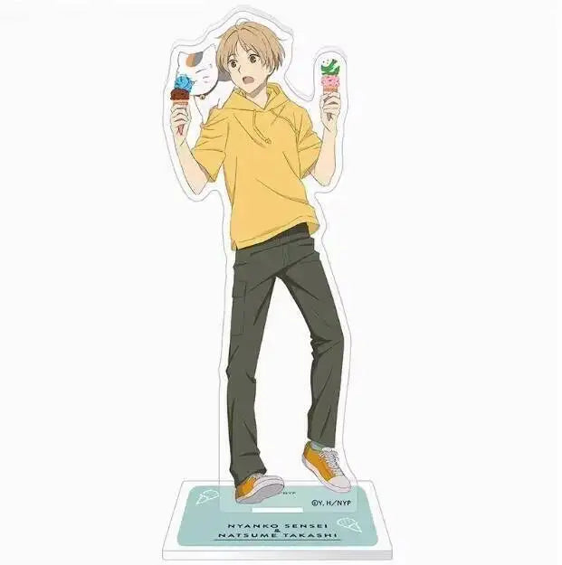 NEW Natsume's Book Of Friends Ice Cream Stand Figure Acrylic Model Plate Cosplay Collection Desktop Decor Figures Christmas Gift