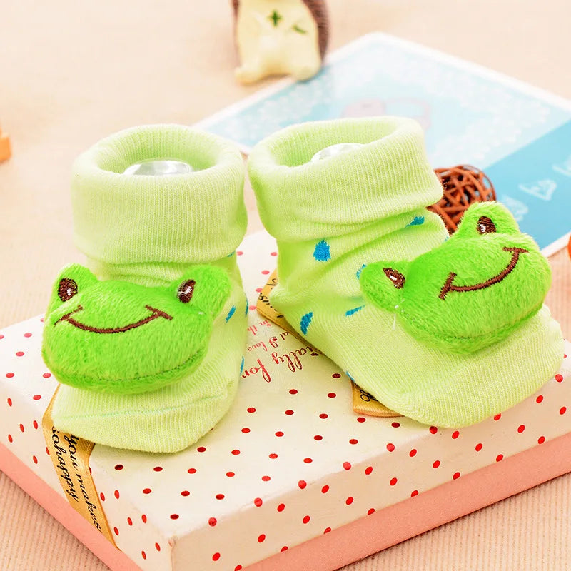 Baby Socks Toy Slipper Girls Boys Newborn Accessories Rubber Anti Slip Animal Kids Toddlers Gift Clothes Infant Children Socks