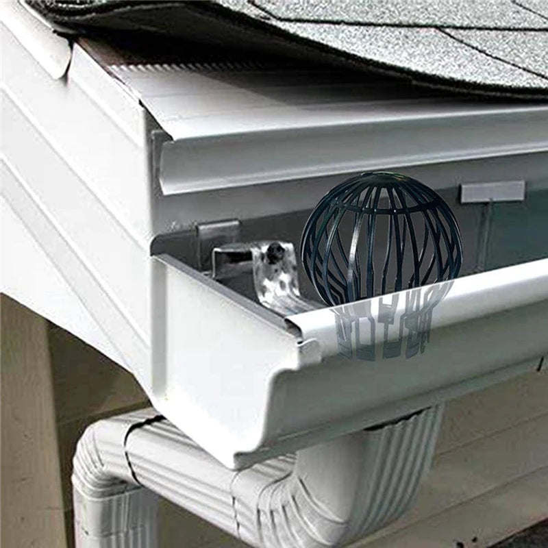 AEA9-Downpipe Filter Plastic Roof Gutter Balloon Guard Filters For Most Household Downpipes Garden Protective Cover