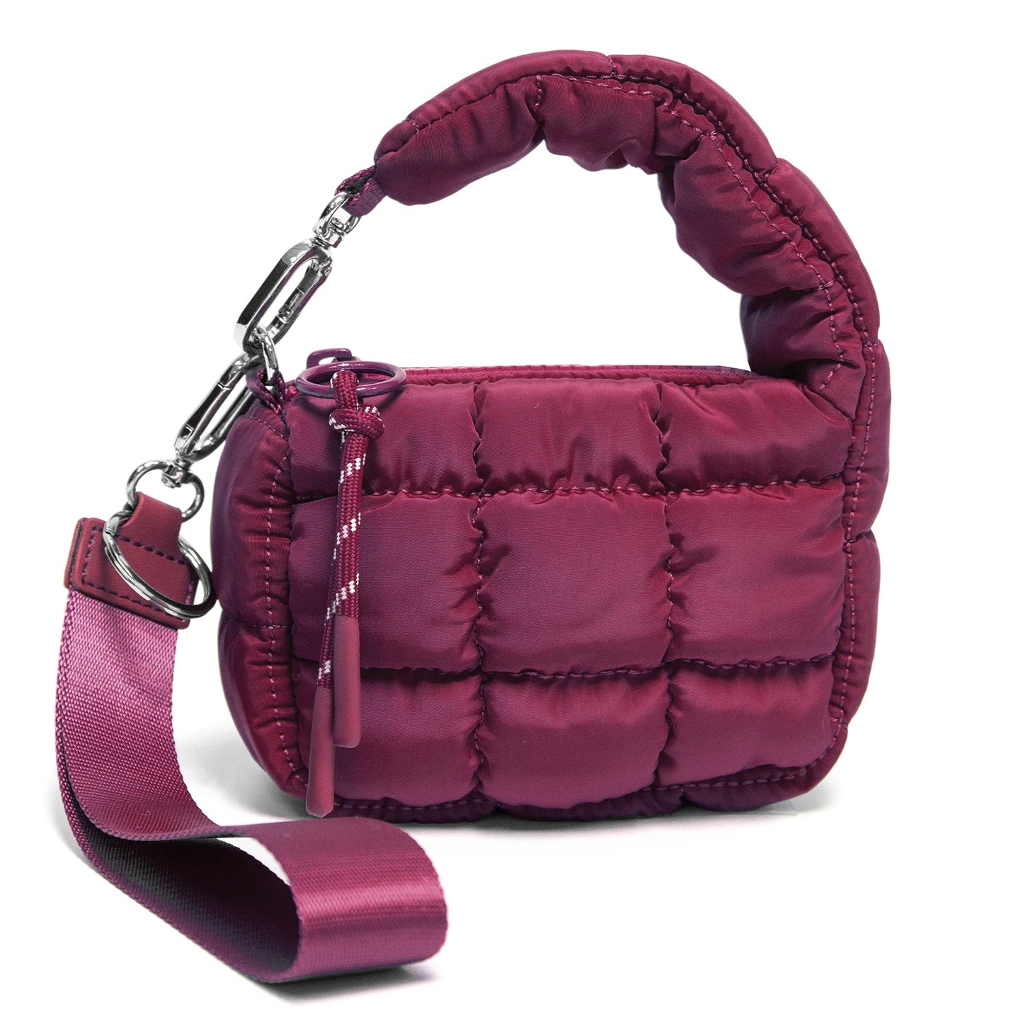 Mini Lipstick Bag Quilted Coin Bag Same as Free people Cosmetic Bag Cute Puffer Handbags Makeup Pouch Christmas Gift for Women