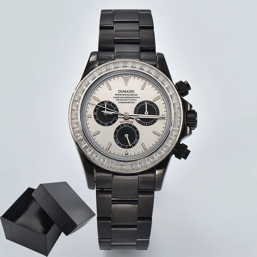 4613 WATCH man sapphire Glass GEM customized automatic mechanical watch 39.3mm  7750Amovement chronograph watch Waterproof 10ATM