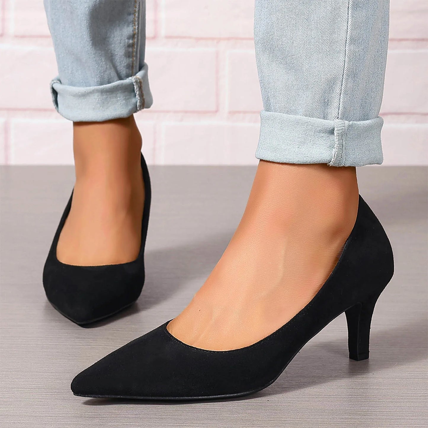 2025 Trendy Women'S Pumps Women'S Stiletto Pointed Toe Dress Shoes Wedding Prom Bridal Work Fashion Comfortable Classic Shoes