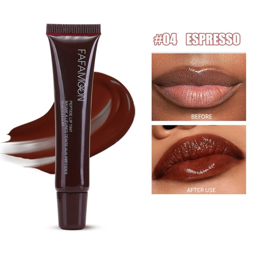 Glossy Lip Glaze Waterproof Long Lasting Lip Gloss Glossy Mirror Tea