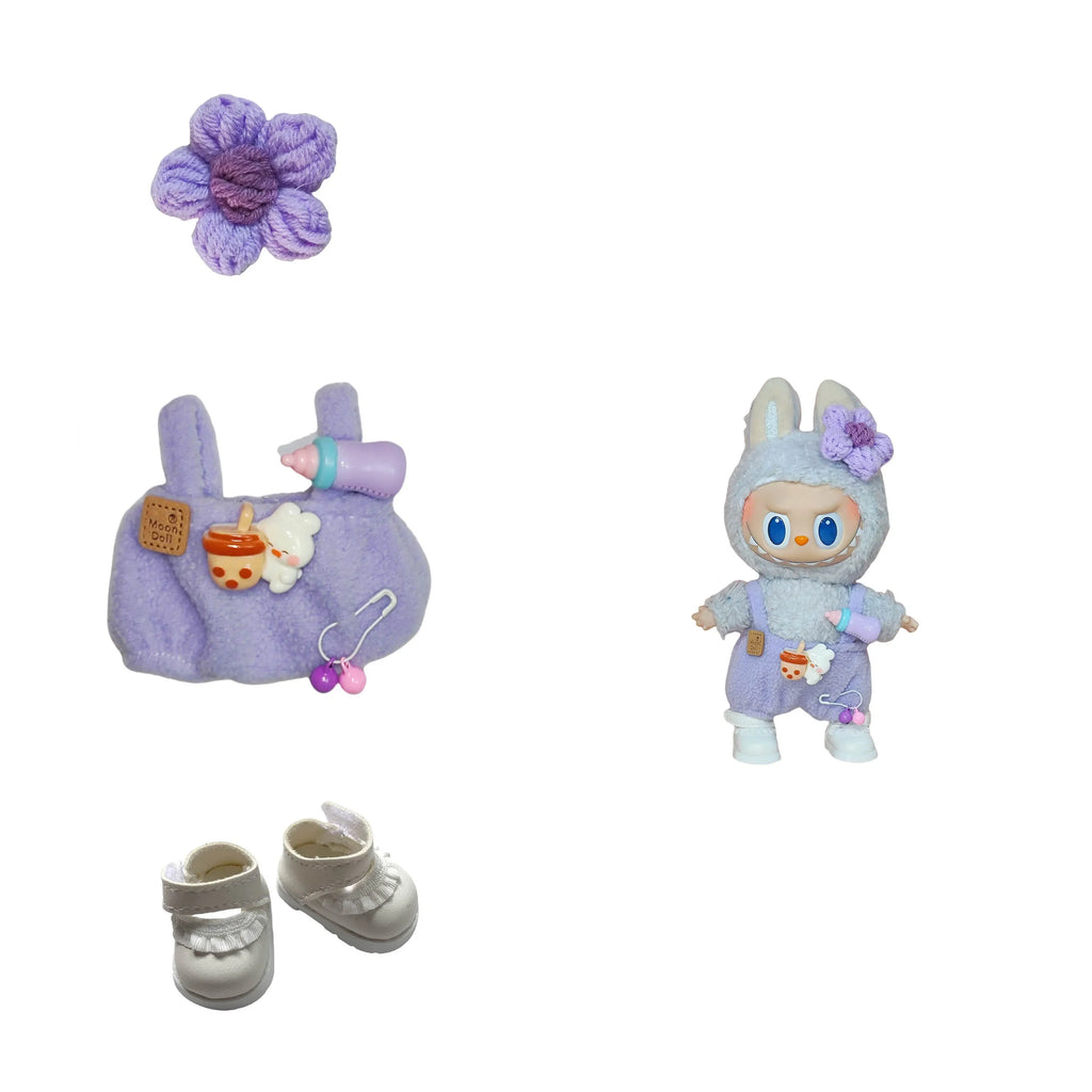 For 15-17cm Clothes for Labubu  - Mystery Box with Fashion Outfits, Baby Bottle Accessories, Cute & Stylish Sets