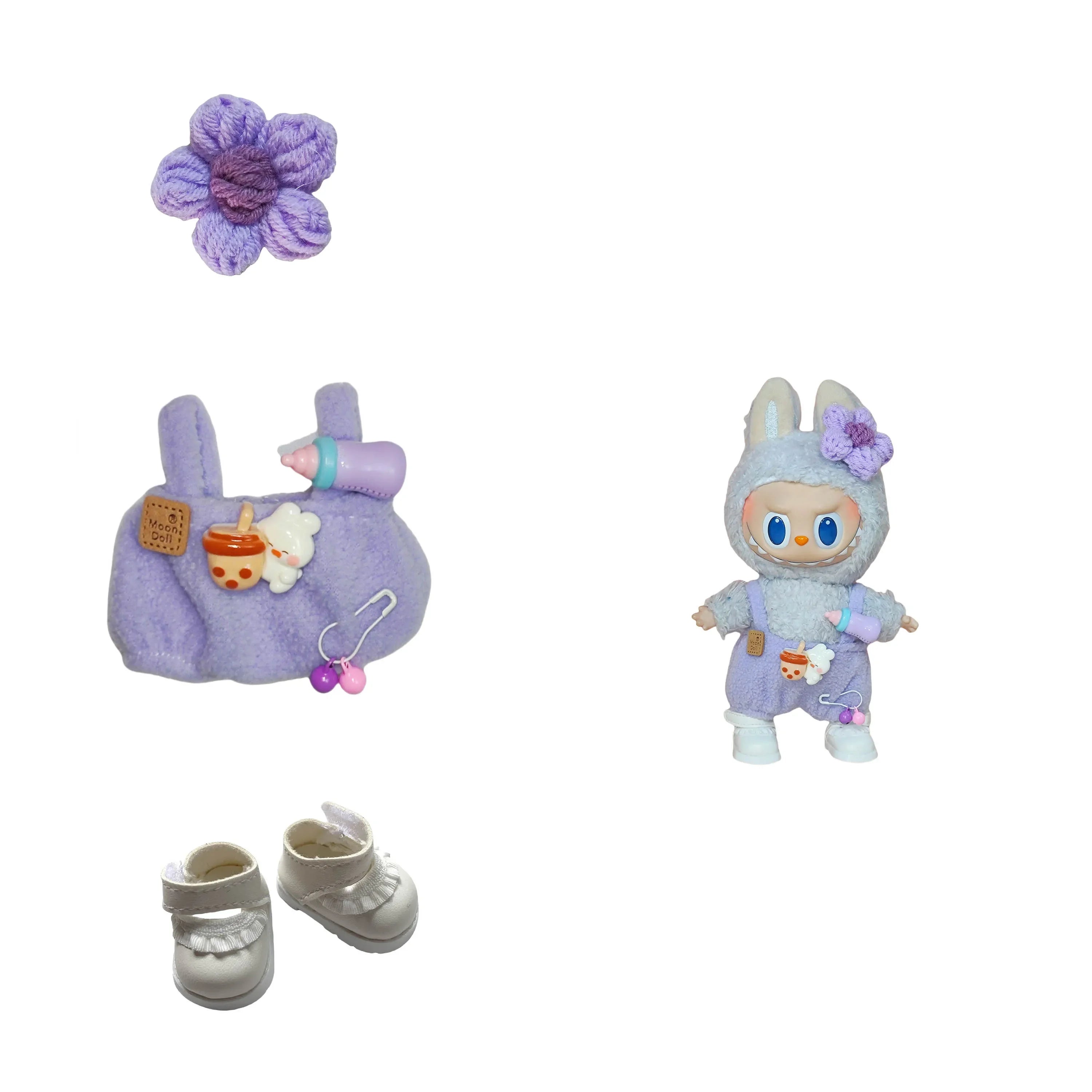 For 15-17cm Clothes for Labubu  - Mystery Box with Fashion Outfits, Baby Bottle Accessories, Cute & Stylish Sets