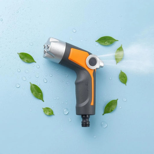 Handheld Spray Rounded Head Water Spray Handheld Water Jet Nozzle Portable Garden Tool Leakunobstructed Connection