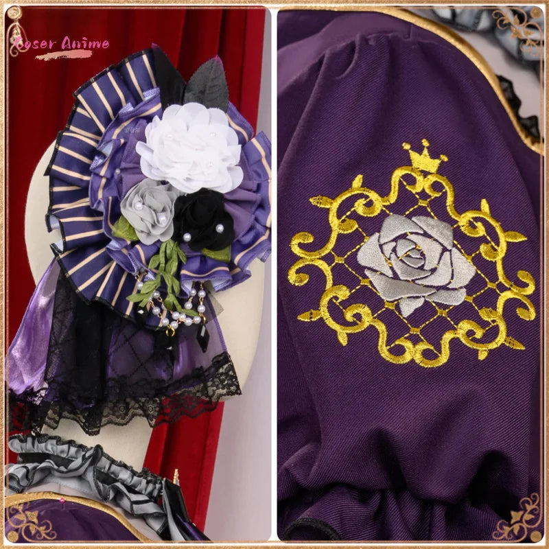 Anime BanG Dream! Rinko Shirokane  Cosplay Costume Uniform Halloween Carnival Party Christmas Play Role Clothes Clothing