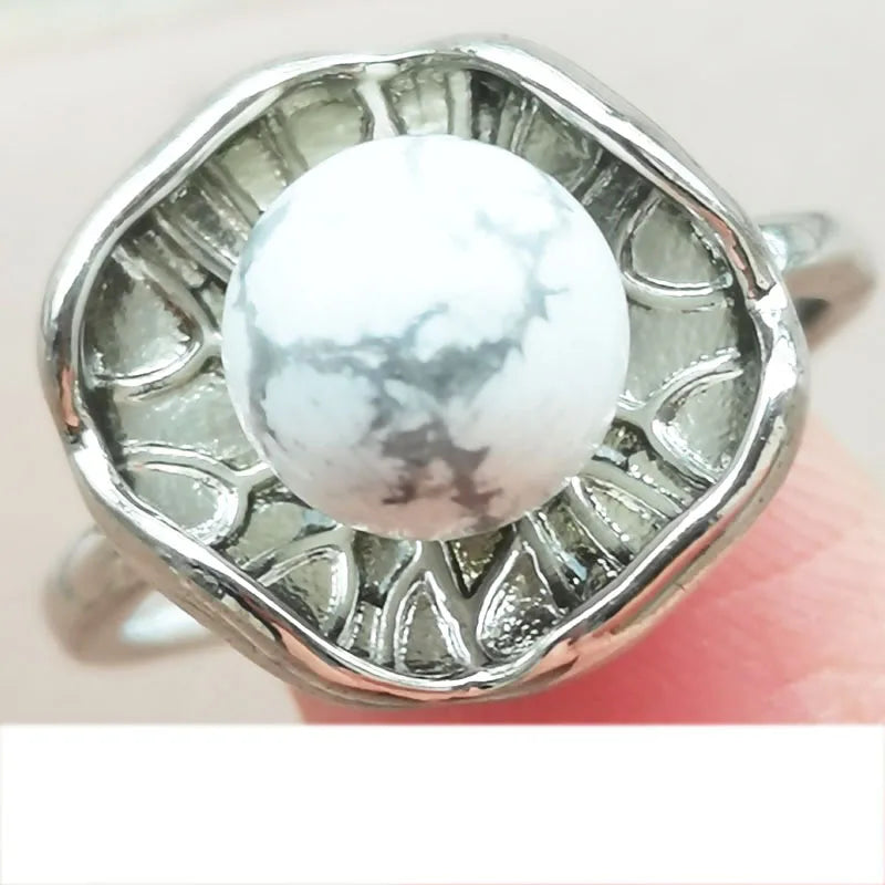 Aventurine Round Bead Ring WB1110