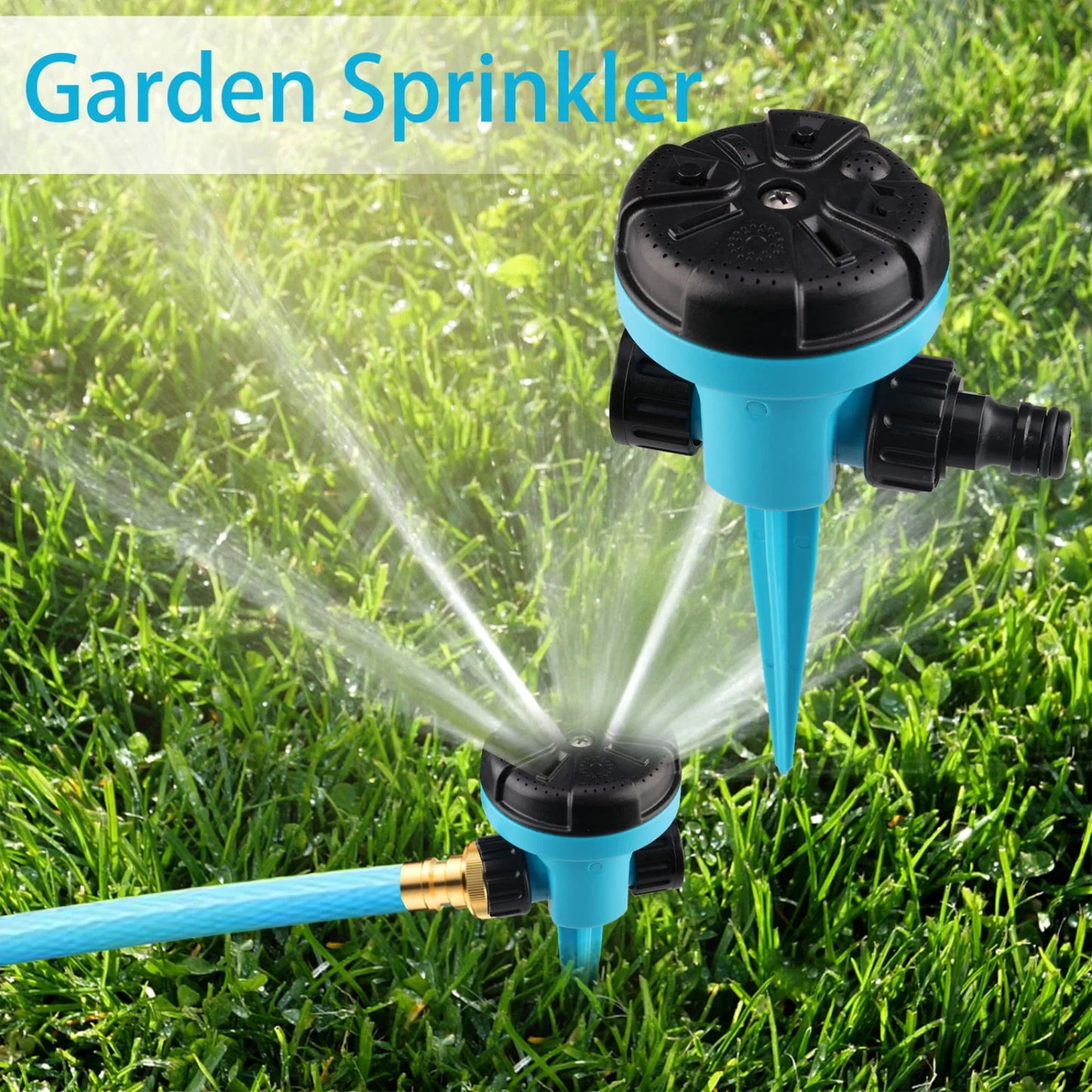 360 Degree Rotating Quick Connect Automatic Large Area Sprinkler For Yard Lawn And Garden Convenient Grassland Irrigation Tools