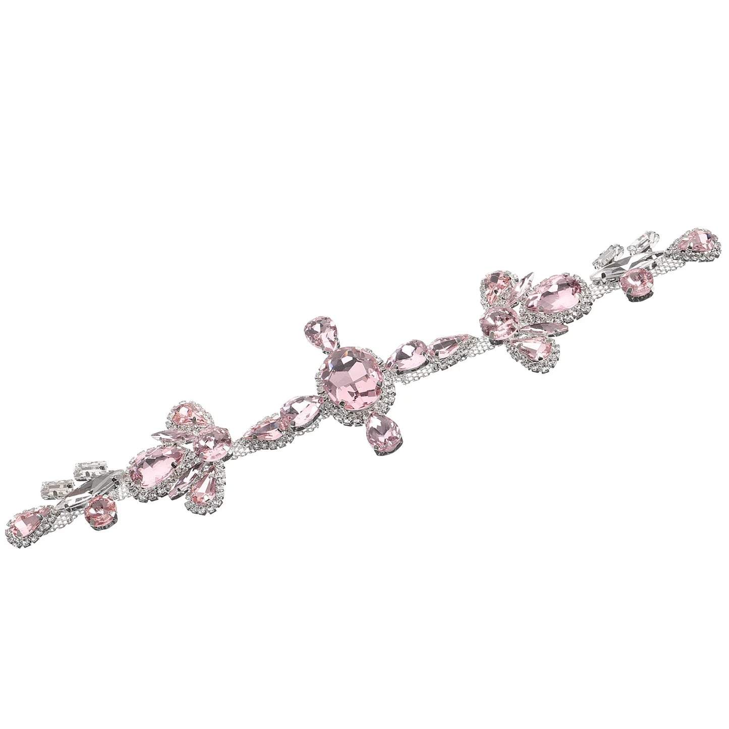 Rhinestones Decoration Embellishments for Clothing Sewing Patches Applique Glitter Alloy Bride