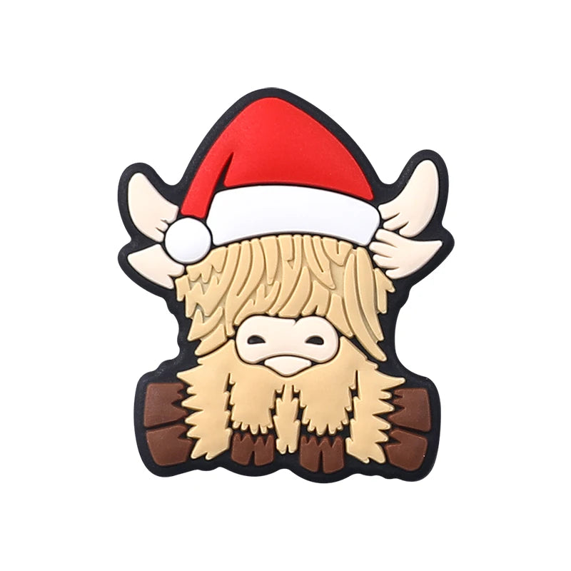 5/10Pcs Silicone Beads Christmas Day Theme Focal Beads for Jewelry Making DIY Beaded Pen Keychain Jewelry Accessories Gift