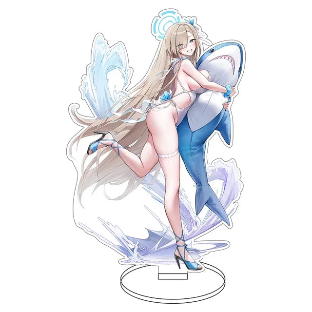 Itinose Asena Acrylic Stand Blue Archive Anime Figure Model Plate Desk Decor Standing Sign Figures Christmas Gifts