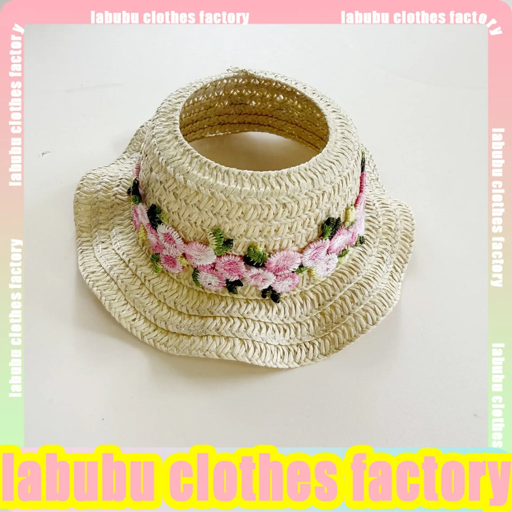 17cm Labubu Doll Clothes for V1 V2 Pink Heart-shaped Puff Dress Labubu Clothing Plush Doll Universal Labubu Clothing Accessories