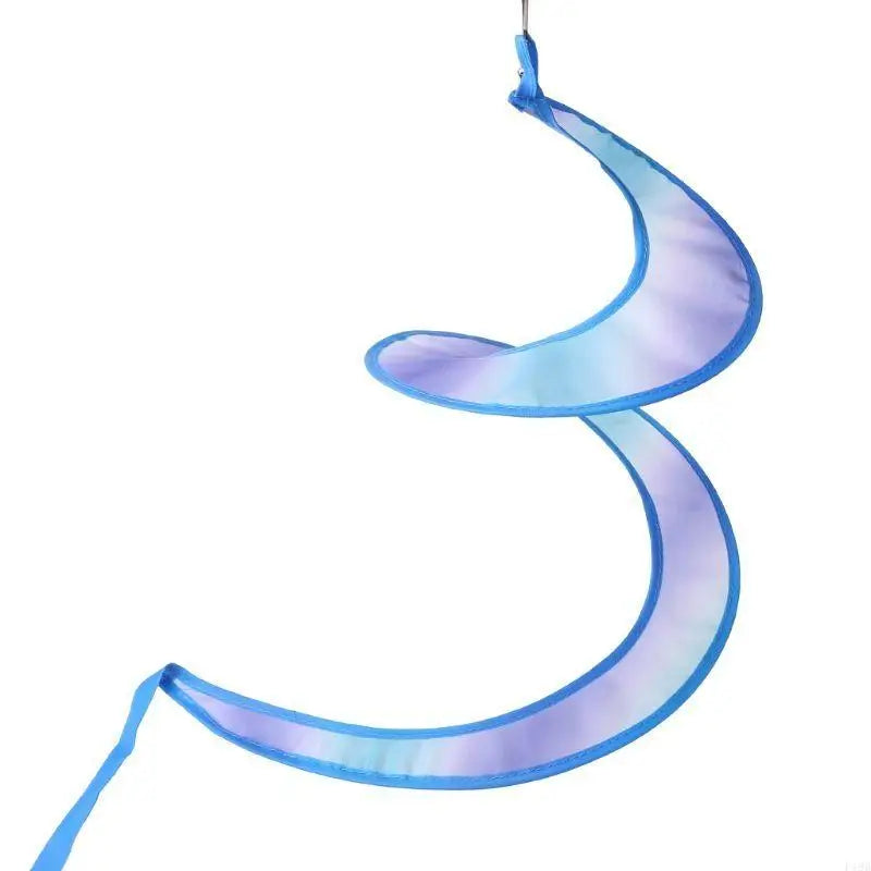 F19B Rainbow Hot Balloon Sequins Windsock Striped Wind Spinner Outdoor Decor