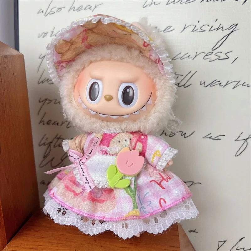 For 17cm Labubu Set High-Quality Clothes Set for Labubu V1/V2 Doll Accessories Clothe