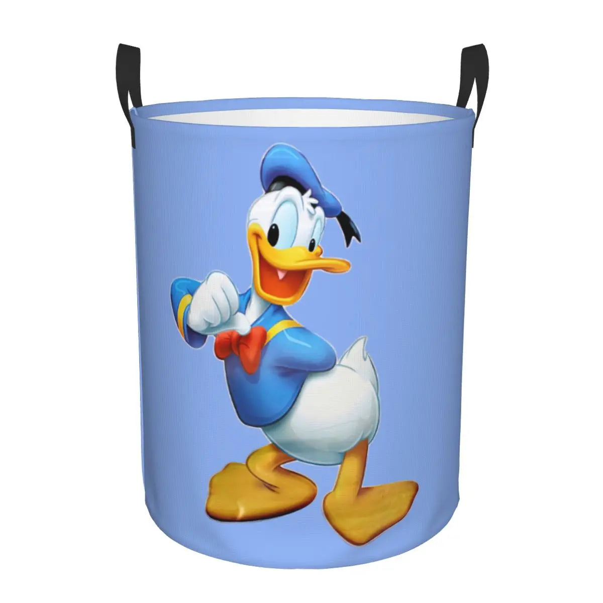 Custom Donald Duck Cartoon Laundry Basket Foldable Large Clothes Storage Bin Baby HamperCustom