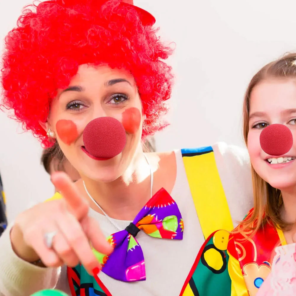 5-300pcs Red Clown Nose DIY Foam Sponge Balls Funny Circus Cosplay Costume Props Performance Party Halloween Holiday Decoration