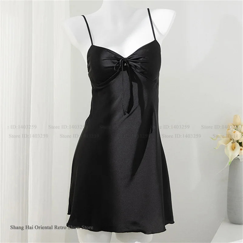 Female 2PCS Robe Nightgown Set Pajama Sexy Suspender Nightdress Lingerie Summer Kimono Bathrobe Gown Rayon Homewear Lounge Wear