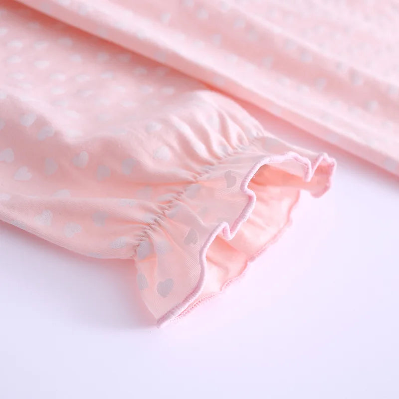 new delivery children clothes baby spring autumn long sleeve pajama Nightdress  cotton home clothes 110-170 3-15year students