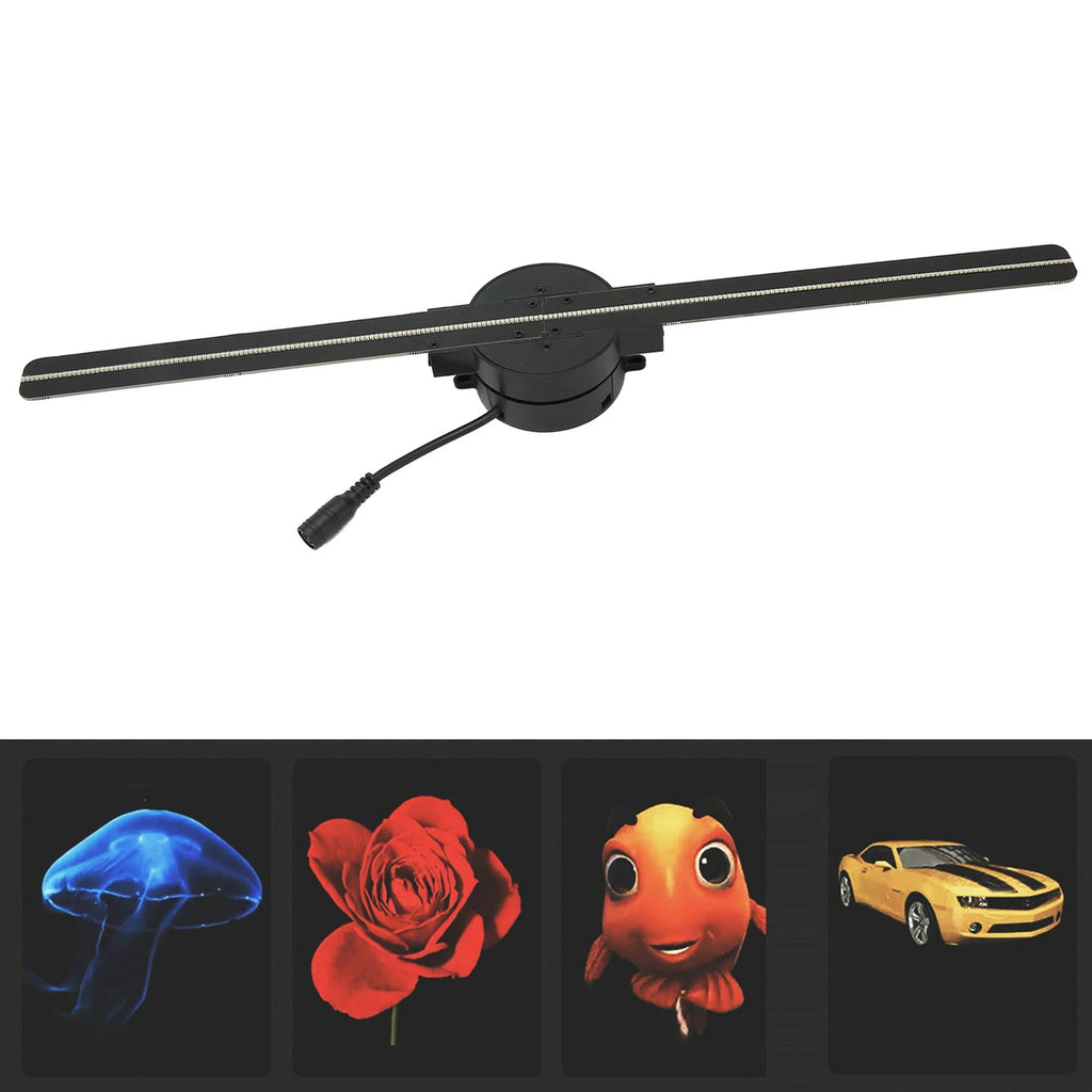 3D Hologram Fan 16.5in 2000x224 WiFi 3D Projector with 224 LED Light Beads for Business Store Advertising Christmas Halloween