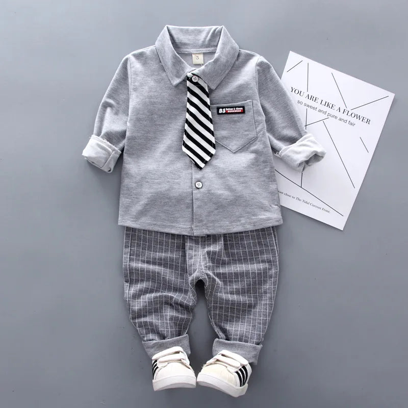 Children's set boys' baseball suit spring autumn cartoon cardigan set Korean version two-piece set infants young children 0-5Y