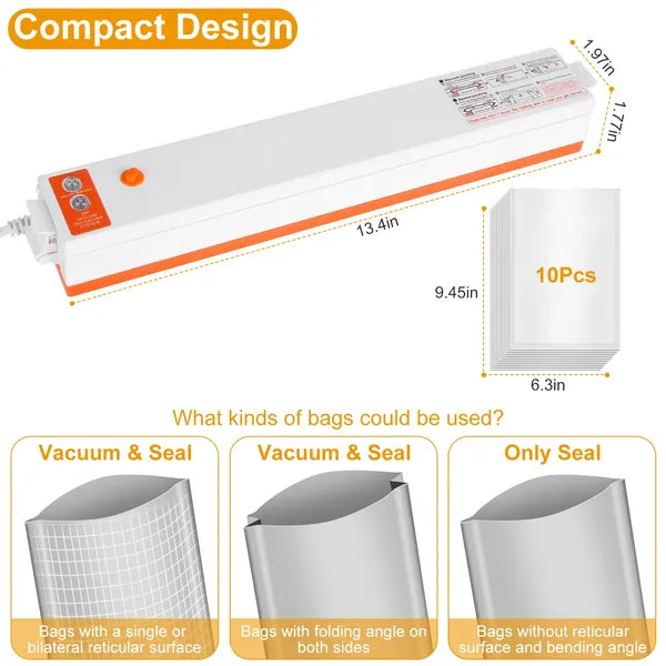 Dry And Wet Electric Vacuum Sealer Machine Household Automatic Food