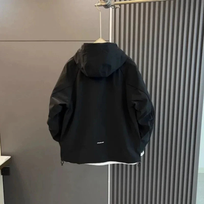 Men's Jacket Trendy Casual and Versatile Work Jacket Fashionable Simple Outdoor Sports Jacket Shoes Coats Men's Summer Outer