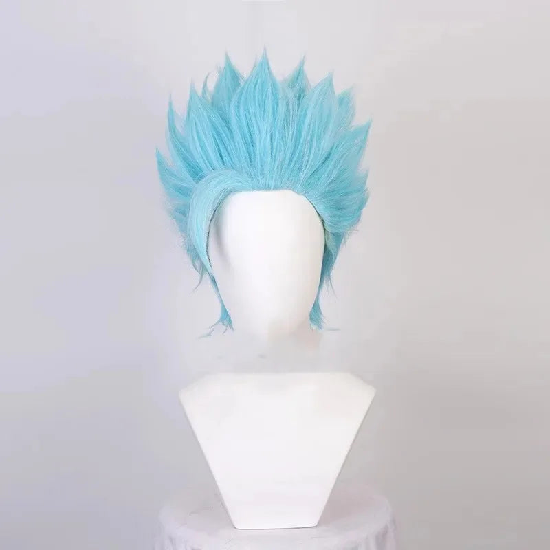 Lyou 2025 Anime Seven Deadly Sins: Wrath of The Gods Ban Cosplay Costume Red PU Coat Pants Wig Adult Man Woman Halloween Ca★★★kk