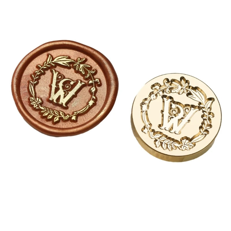 Y1UB Sealing Wax Stamp Letter Series Wax Seal Stamp for Christmas Card Decorations