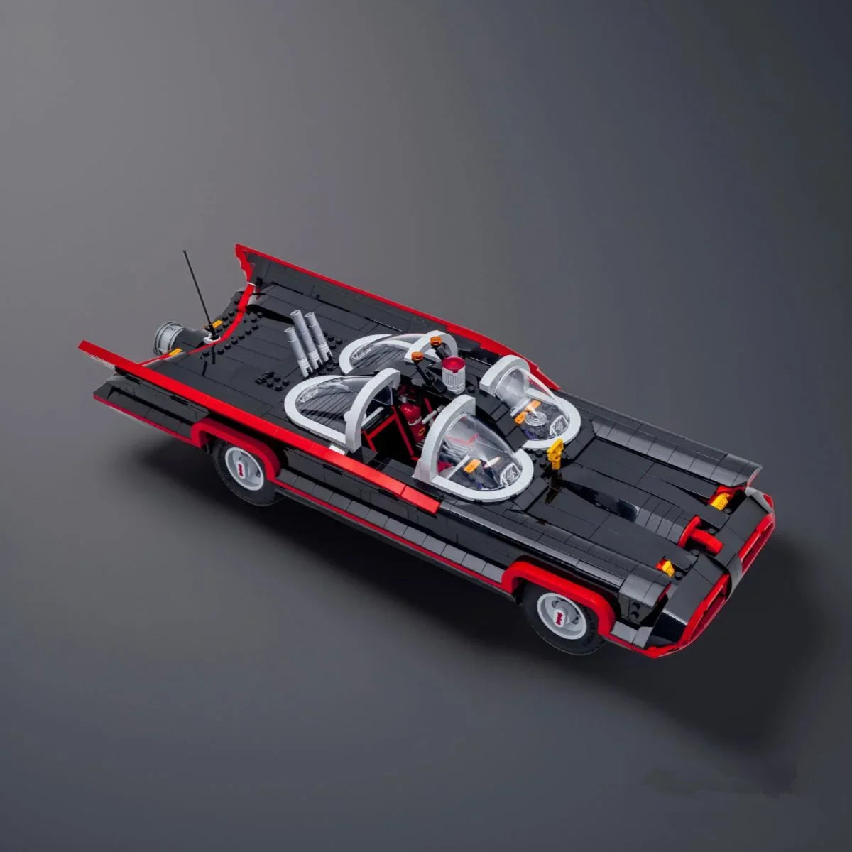 1800PCS Block Technical 1960s Classic TV Bat-Car Speed Collection Vehicle Model Building Blocks Bricks Toys Boys Gift Birthday