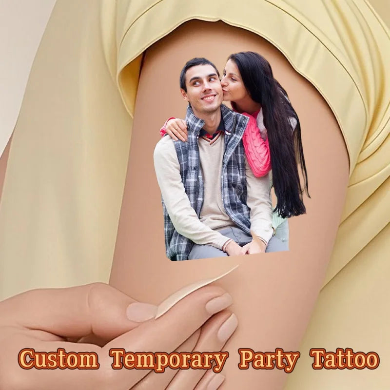 40PCS Customizable wedding temporary tattoo sticker personalized couple lover Proposal Bride groom decoration dressing up marrym